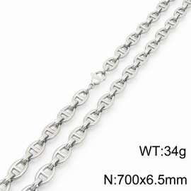 6.5mm fashionable and minimalist stainless steel Japanese chain necklace