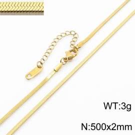 Stainless steel blade chain necklace