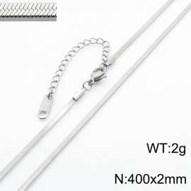 Stainless steel blade chain necklace