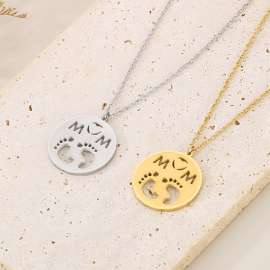 MOM English Letter Mother's Day Necklace