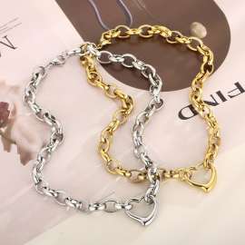 Love Necklace Women's Ins Fashion Net Red Small crowd Design Simple temperament Collar chain short