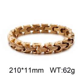 Stainless Steel Cast Dragon Dragon Pattern Snake Pattern Men's Bracelet Gold-plating Bracelet